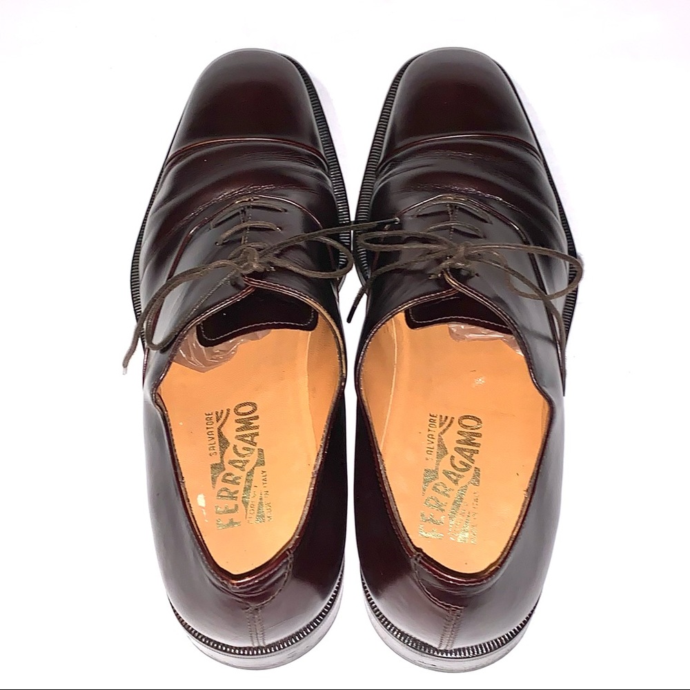 SALVATORE FERRAGAMO Luxury Cap Toe Oxfords - Picture 10 of 13